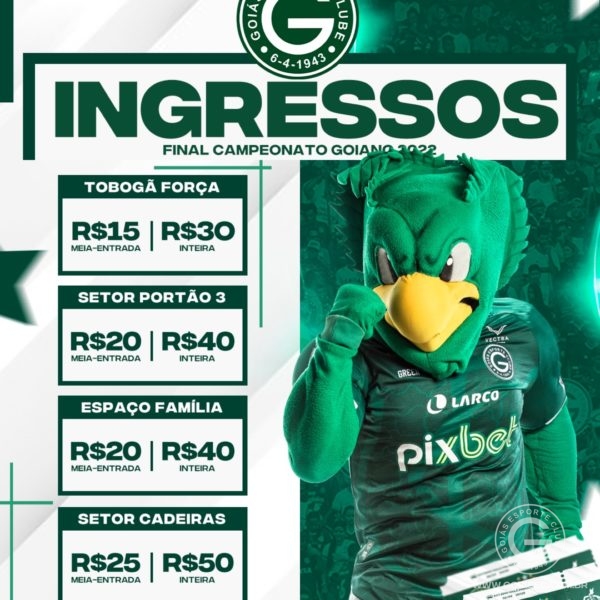 Sub-20: Venda de ingressos para Goiás x Fortaleza – 02/03/2023 - Goiás  Esporte Clube