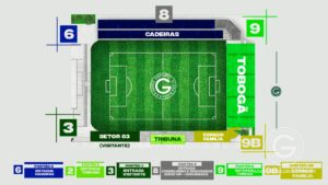 Mapa Estádio Hailé Pinheiro.